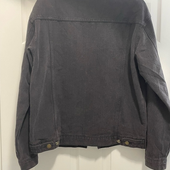 Men's Black Denim Jacket-L - Picture 2 of 9